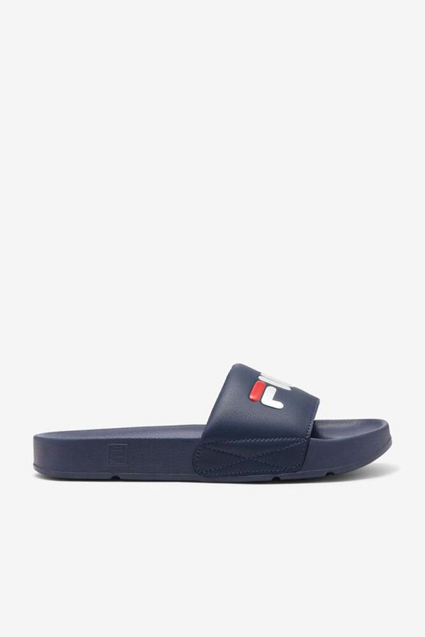 Slides Fila Homem Azul Marinho/Vermelhas/Branco - Fila Drifter En Portugal,SJKI-28960